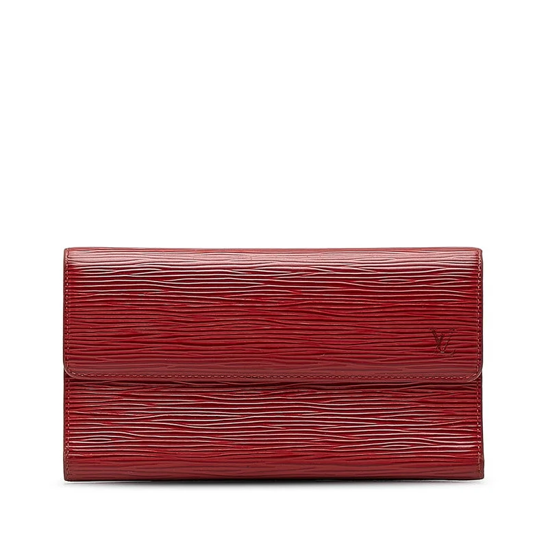 Louis Vuitton Epic Port-Trezor International Long Wallet M63387 Castilian Red Leather  Louis Vuitton