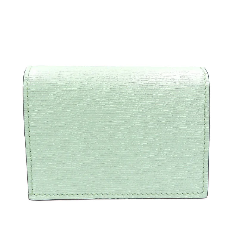 GUCCI Bifold Wallet 701009 leather Emerald Bananya Women Used