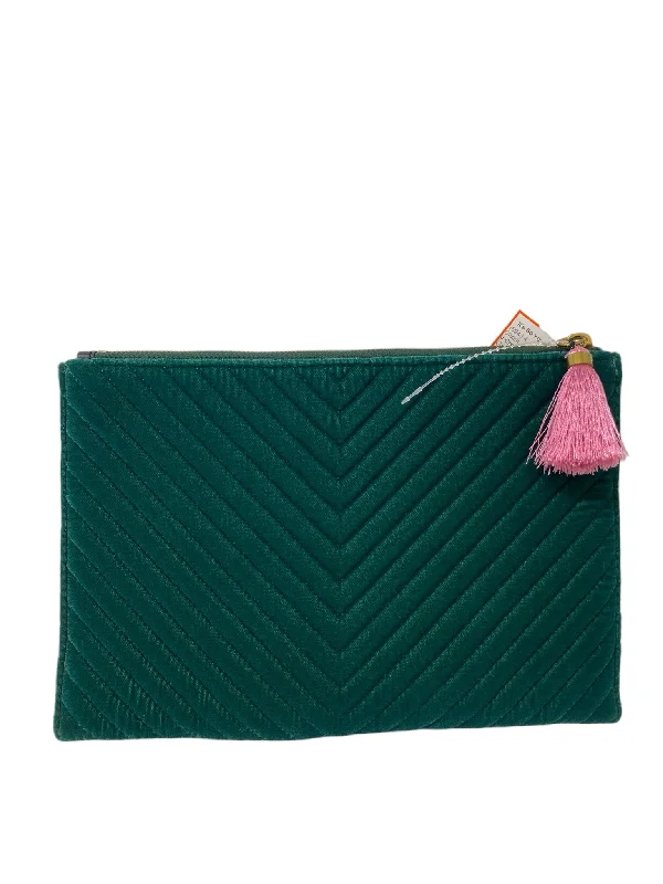 J Crew Green Clutch