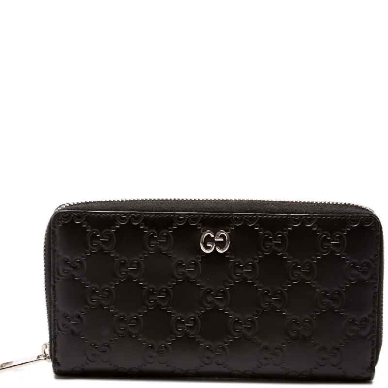 Guccissima Zip Around Wallet