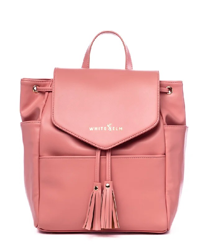 Luna Drawstring Backpack - Coral - [Outlet RETIRED Final Sale]